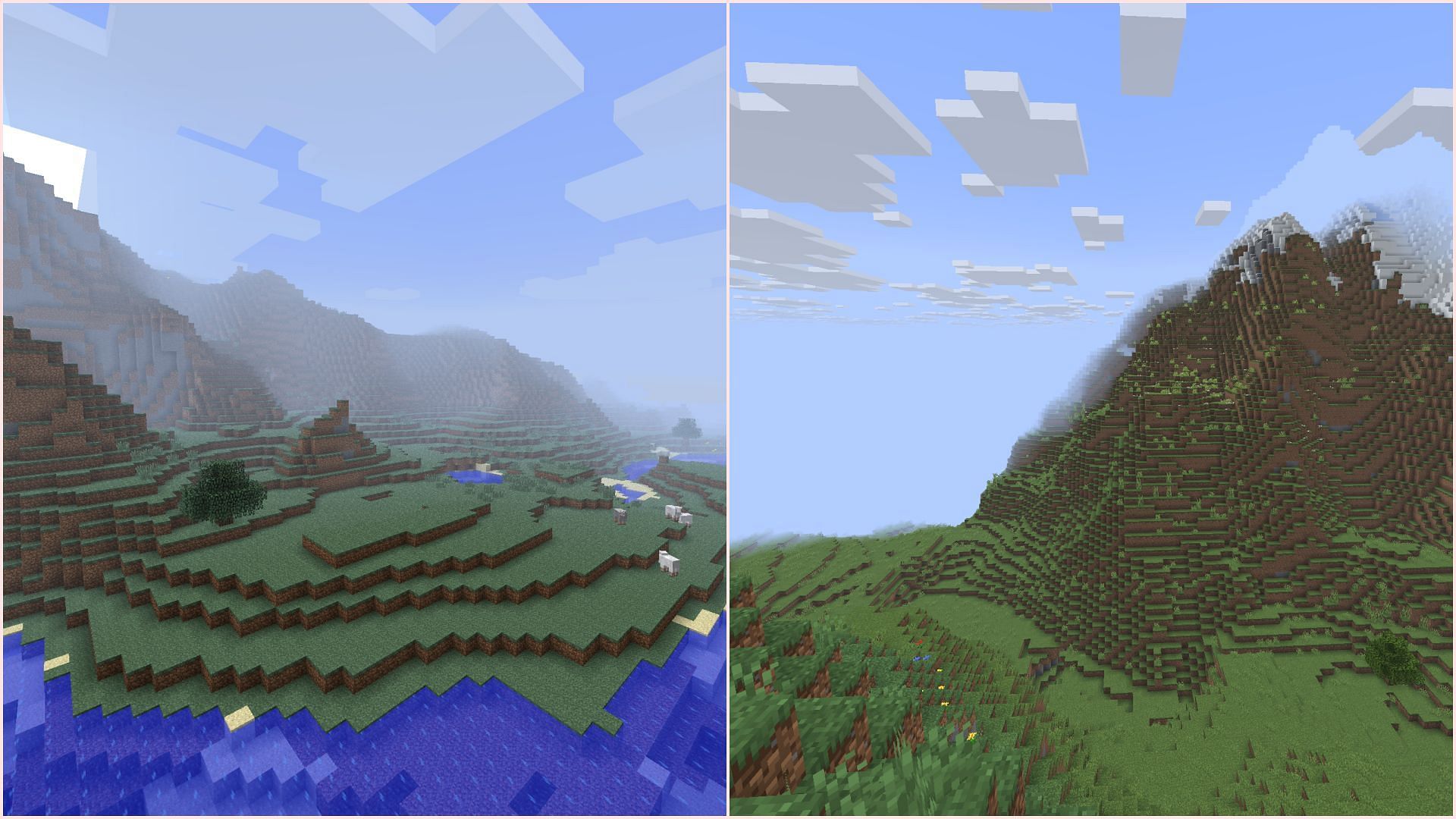 The fog looks like how it used to be in older versions (Image via Sportskeeda Gaming || Mojang Studios)